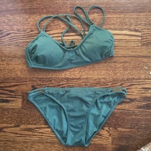 Forest green bikini set